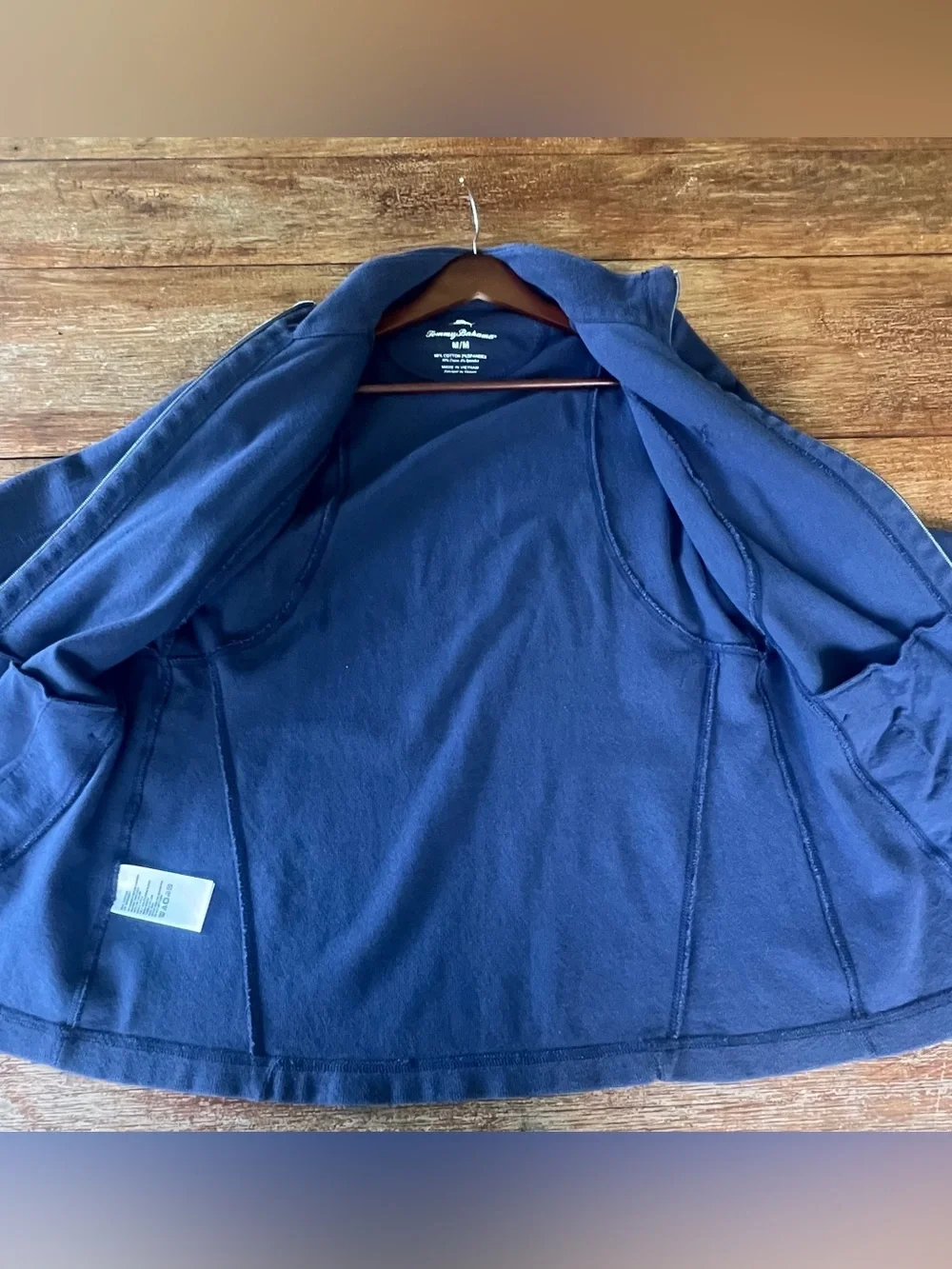 Tommy Bahama Mens Full Zip Sweatshirt Jacket Blue Medium M
